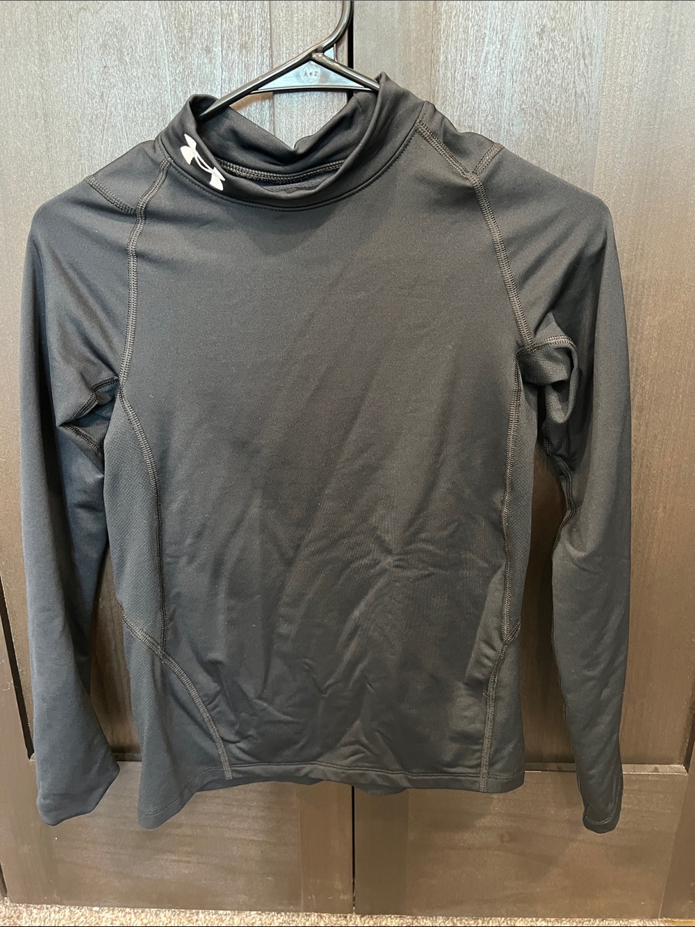 Under Armour Black Mock Neck Compression Shirt
